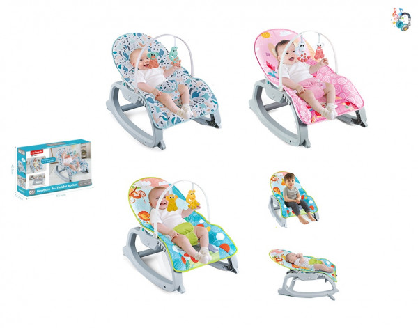 Шезлонг - качалка Tilly 1885/1886/1887, 0 - 18 кг, музыкальный с вибрацией