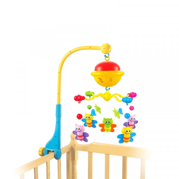 Игрушка - проектор на кроватку Tilly Пчелка 8814, музыкальная