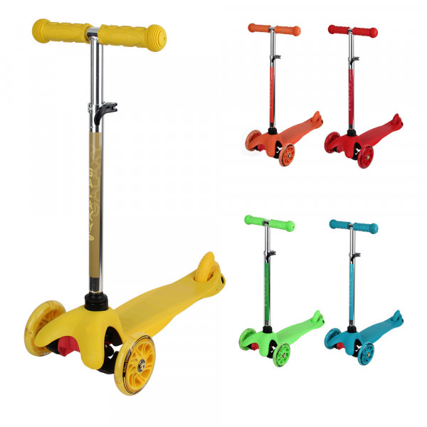 Самокат Tilly GS-0009, трехколесный, PU