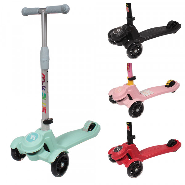 Самокат Tilly GS-0041, трехколесный, PU, складной
