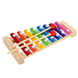 Деревянная игрушка Tree Toys MD 1163 Ксилофон, металлические пластины, 8 тонов