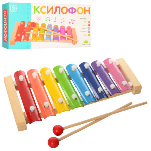 Деревянная игрушка Tree Toys MD 0713 Ксилофон, метал.пластины, 8 тонов