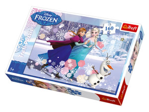 Детская пазла Trefl Катание на коньках, Disney Frozen Холодное сердце, 160 элементов