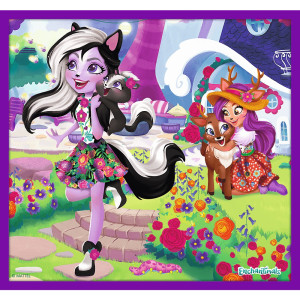 Пазлы для детей Trefl Приключения Enchantimals, Mattel, м/с Энчантималс,  10 в 1