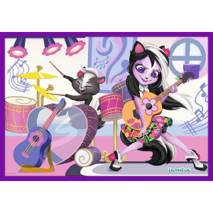 Пазлы для детей Trefl Приключения Enchantimals, Mattel, м/с Энчантималс,  10 в 1