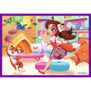 Пазлы для детей Trefl Приключения Enchantimals, Mattel, м/с Энчантималс,  10 в 1