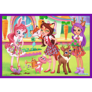 Пазлы для детей Trefl Приключения Enchantimals, Mattel, м/с Энчантималс,  10 в 1