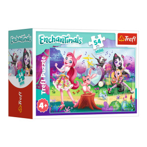 Пазлы Trefl Mini Музыкальные развлечения, Hasbro Enchantimals, 54 элементов