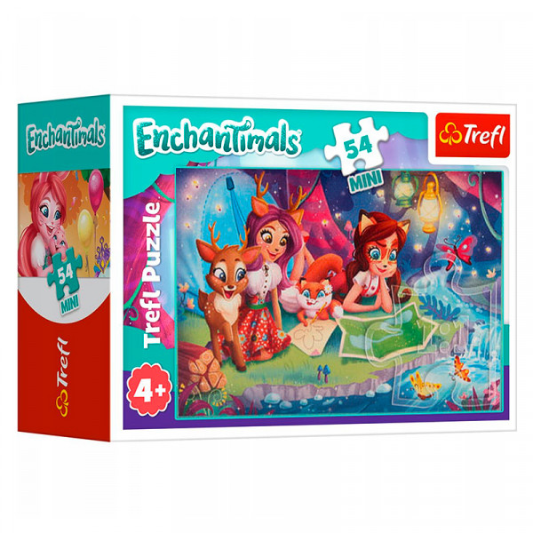 Пазлы Trefl Mini У реки, Hasbro, Enchantimals, 54 элементов
