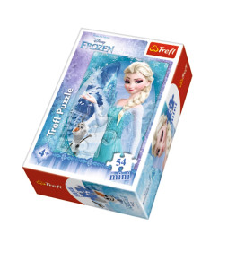 Детские пазлы для девочек Trefl Mini Эльза, Disney Frozen Холодное сердце, 54 элемента