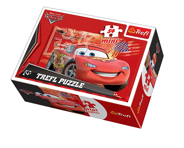 Детская пазла Trefl Mini Молния Маккуин, Disney Тачки 2, 54 элемента