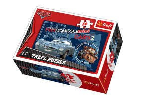 Детские пазлы-головоломка Trefl Mini Мэтр и Финн Макмиссл, Disney Тачки 2, 54 элемента