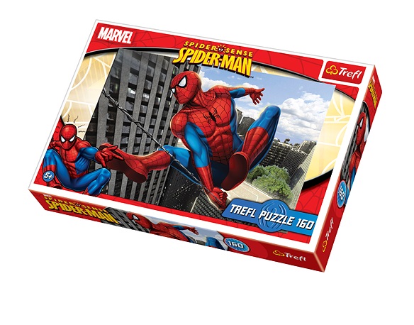 Детская пазла Trefl Восхождение небоскребов, Marvel Человек-паук, 160 элементов