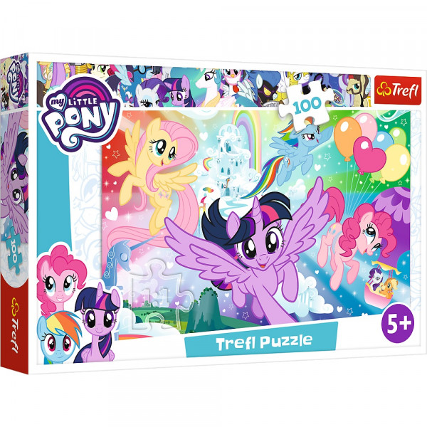 Пазлы Trefl Радужный пейзаж, Hasbro, My Little Pony, 100 элементов