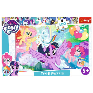 Пазлы Trefl Радужный пейзаж, Hasbro, My Little Pony, 100 элементов