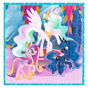 Набор пазлов Trefl 3 в 1 Счастливые дни для Пони, Hasbro My Little Pony, 106 элементов