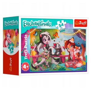 Пазлы Trefl Mini Встреча, Hasbro, Enchantimals, 54 элементов