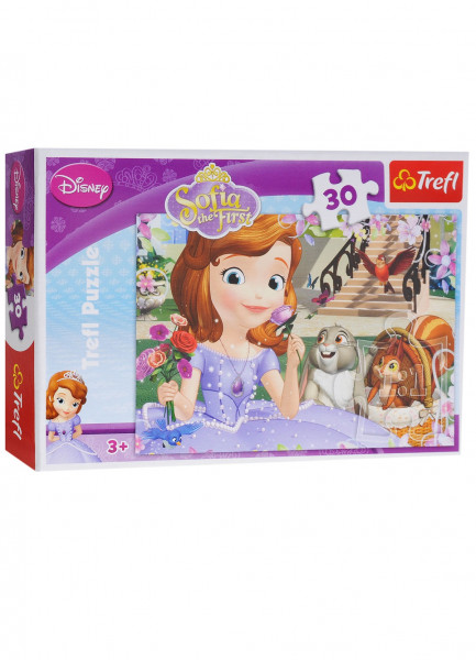 Пазлы Trefl Розы, Disney София Прекрасная, 30 элементов