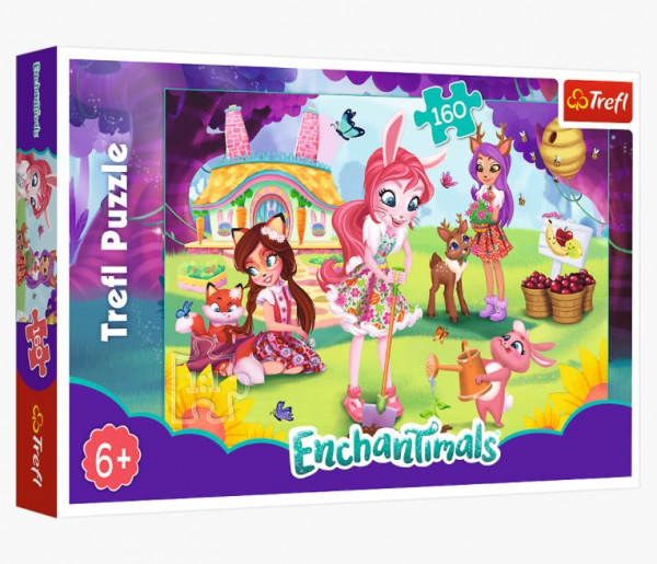 Пазлы Trefl Бри, Данесса и Филиция в саду, Mattel, 160 элементов