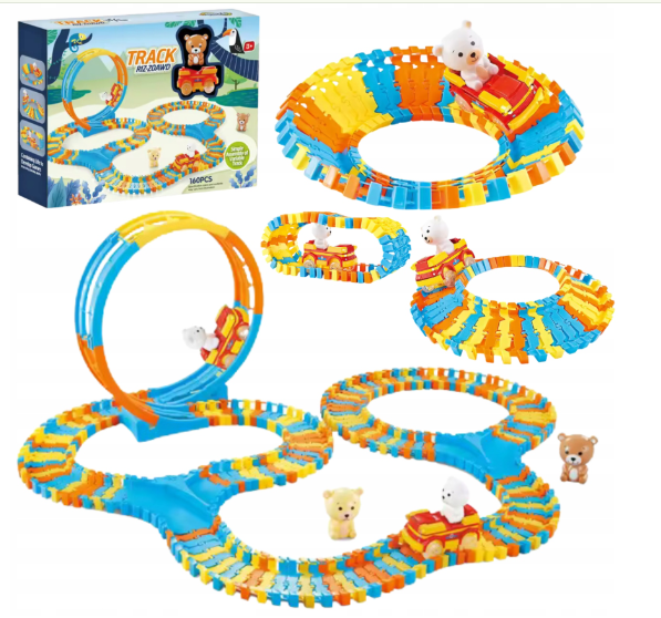 Трек Track Riz-Zoawd, мишка в машинке, 160 деталей