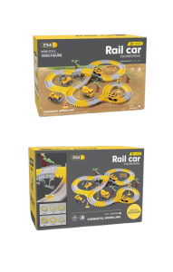Трек Rail Car, строительная техника, 234 детали