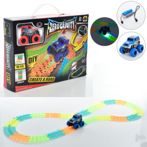 Трек GD-264A, светится в темноте, USB-зарядка, 230 см