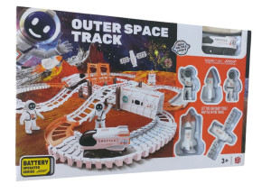 Трек Quter space track Космонавты с космическим транспортом, на батарейках