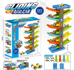 Игрушечная Трек-горка Gliding, 8 гоночных машинок