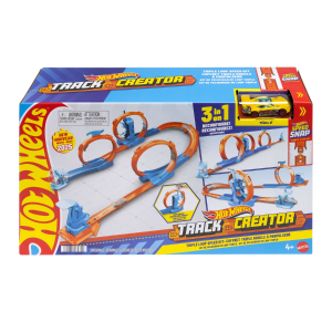 Трек-горка Hot Wheels Тройная петля, с машинкой 1:64, с пусковым механизмом