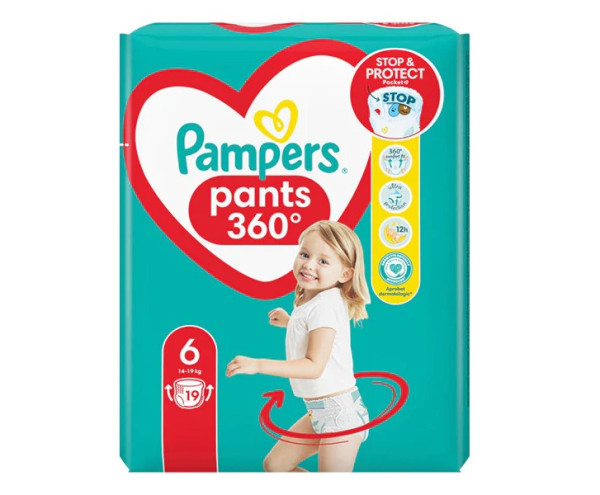 Трусики Pampers Active Pants №6 (14-19кг), 19шт.