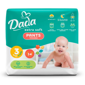 Трусики Dada Extra Soft №3 (6-11кг), 34шт.