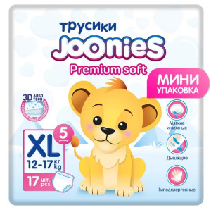 Трусики Joonies Premium Soft XL(12-17кг), 17шт.