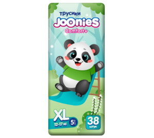 Трусики Joonies Comfort+ XL (12-17кг), 38шт