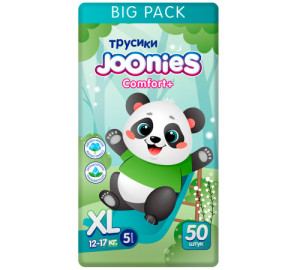 Трусики Joonies Comfort+ XL (12-17кг), 50шт.