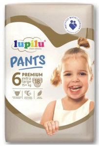Трусики Lupilu Premium Comfort №6 (15+ кг), 18шт.