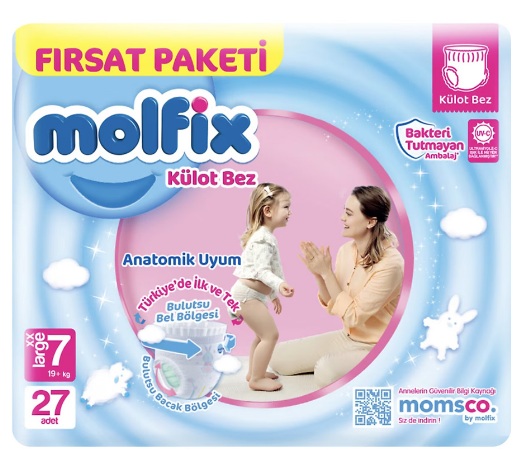 Трусики Molfix Pants Jumbo Large №7 (19+кг) 27шт.