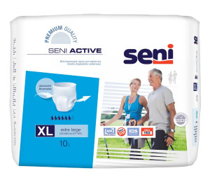 Трусики Seni Active Classic №4 (120-160см), для взрослых, 10шт.