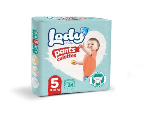 Трусики для мальчика и девочки Lody Baby Pants Culottes №5 (11-25кг) 24шт.