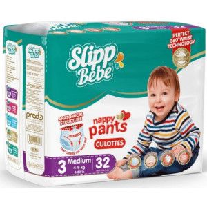 Трусики Slipp Bebe №3 (4-9 кг), 32шт