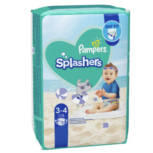 Трусики для плавания Pampers Splashers №3-4 (6-11кг), 12шт.