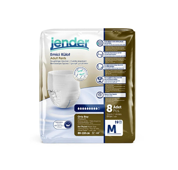 Трусики для взрослых Jender Premium Eco Pack M (80-110см), 8шт
