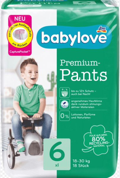 Трусики DM BabyLove Premium №6 (18-30 кг) 18шт.