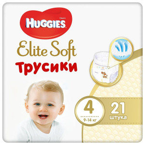 Трусики Huggies Elite Soft Pants №4 (9-14 кг) 21шт.