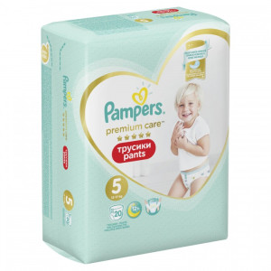 Трусики Pampers Premium Care Pants №5 (12-17кг), 20шт.
