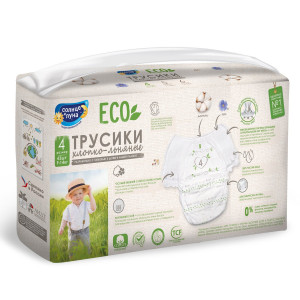 Трусики Солнце и Луна Eco №4 (9-14кг), 43шт.
