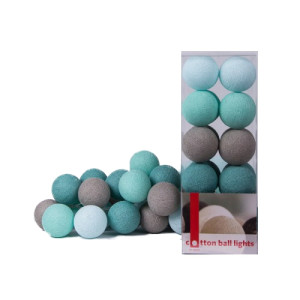 Гирлянда Cotton Ball Lights 20 лампочек, тайские гирлянды