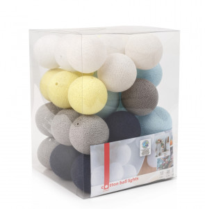 Гирлянда Cotton Ball Lights 35 лампочек, тайские гирлянды
