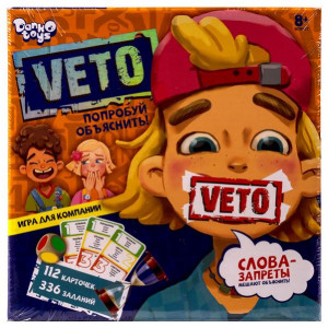 Игра настольная Danko Toys VETO-01-01, рус.яз., 8лет+