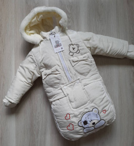 Комбинезон для новорожденных EL, трансформер 3 в 1, зимний, до 2-х лет