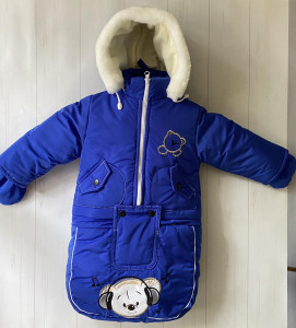 Комбинезон для новорожденных EL, трансформер 3 в 1, зимний, до 2-х лет